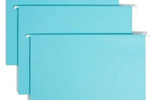 Smead Sekmeli Renkli Askılı Dosya Klasörü, 1/5-Kesim Ayarlanabilir Tab, Mektup Boyutu, Aqua, Kutu başına 25 (64058) — %29 İndirim | Amazon TR Fırsatı