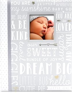 Lil Peach First 5 Years Dream Big Wordplay Bebek Hafıza Defteri, Yeni ve Bekleyen Ebeveynler için Cinsiyetten Ayrılmış Bebek Hatırası, Hamilelik ve Kilometre Taşı Günlüğü, Gri