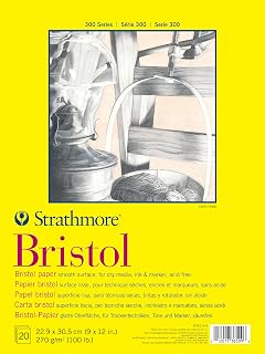 Duvar Resmi kağıt Strathmore Bristol düz kağıt Pad 9 inç x 12 inç, 20 yaprak