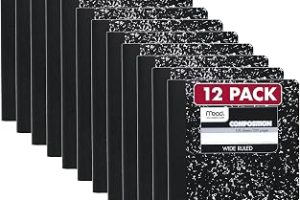Black Marble kompozisyonu kitap, Wide Rule, 9 – 3/4 x 7 – 1/2, 100 sheets — %20 İndirim | Amazon TR Fırsatı