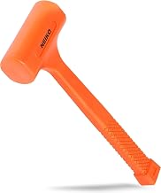 NEIKO 02849A 1,8 kg ölü vuruş çekici, neon turuncu, tek gövdeli şekilli, kareli sap, kıvılcım ve geri tepmeye dayanıklı