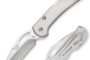 Buck çakı çakı mini Spitfire, gümüş, çelik 420HC, Back-kilidi, alüminyum tutaç kabı, paslanmaz çelik-Clip, 290909 — %49 İndirim | Amazon TR Fırsatı
