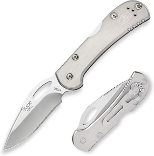 Buck çakı çakı mini Spitfire, gümüş, çelik 420HC, Back-kilidi, alüminyum tutaç kabı, paslanmaz çelik-Clip, 290909 — %49 İndirim | Amazon TR Fırsatı