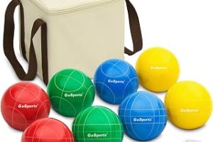 GoSports 90 mm Backyard Boccia Seti, 8 Küre, Pallino, Çanta ve Ölçüm İpi – Birinci Sınıf Reçine — %34 İndirim | Amazon TR Fırsatı