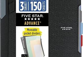 Five Star Advance Spiral Not Defteri + Eğitim Uygulaması, 3 Tema, Çizgili Kolej Kağıdı, 27,9 x 21,6 cm, 150 Yaprak, Spiral Korumalı ve Hareketli Ayırma Duvarlı, Siyah, 1 Adet (73132) — %35 İndirim | Amazon TR Fırsatı
