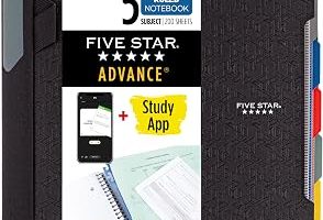 Five Star Modern spiral not defteri, 5 bölme, orta genişlikte, çizgili kağıt, 2 yaprak, renk değişebilir (6326) 1 birim siyah — %45 İndirim | Amazon TR Fırsatı