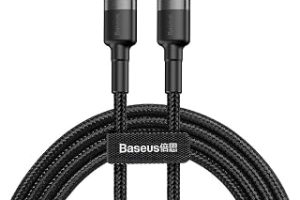Baseus Cafule, Şarj & Data Aktarımı Kablosu, Gri – Siyah, 2 m, 3 A, 60 W, USB Type C & USB Type C, PD2.0, Flash/Hızlı Şarj — %21 İndirim | Amazon TR Fırsatı