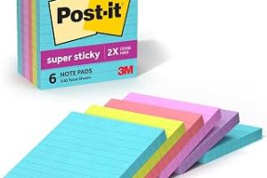 Post-It Super Sticky Notes, 5 x 20,3 cm 6 Pads — %35 İndirim | Amazon TR Fırsatı