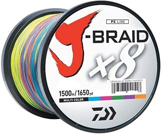 Daiwa J-BRAIDX8 JB8U65 – 3000 mu 16 lbs toplu test, çok renkli, çok renkli