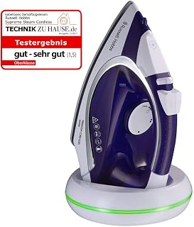 Russell Hobbs Ütü [baz istasyonlu kablosuz] Supreme Steam Cordless (2400 W, 135 g/dk ekstra buhar çıkışı, 300 ml, seramik ütü taban, maks. 25 saniye ütü süresi) buharlı ütü 23300-56 — %22 İndirim | Amazon TR Fırsatı