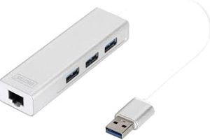 Digitus DA-70250-1 Usb 3.0 3 Portlu Hub Ve Gigabit Lan Adaptörü 3Xusb A/F, 1Xusb A/M, 1Xrj45 Lan Windows Ve Mac Os Işletim Sistemlerini Destekler — %21 İndirim | Amazon TR Fırsatı