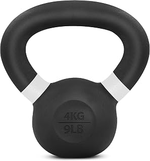 Yes4All Kettlebell 3 Kulplu, Kettlebell'ler için Geniş ve Dokulu Tutma Yeri, Küçük Ağırlıklar, Kulplu Dumbbell ile Çalışma - 2268 g / 4536 g / 6804 g / 9072 g / 11340 g