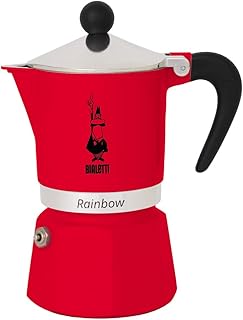 Bialetti – Rainbow: 3 Cups Ocak Üstü Espresso Pişirici – 130ml – Kırmızı Renk – Alüminyum Gövde – Patentli Güvenlik Valfi – Tüm Ocak Türleri İçin Uygundur (İndüksiyon Hariç) — %37 İndirim | Amazon TR Fırsatı