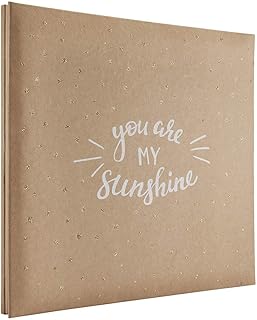 MCS Genişletilebilir 10 Sayfalık Karalama Defteri Albümü, 12 x 12 İnç Sayfa, 13,5 x 12,5 İnç, You Are My Sunshine