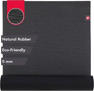 Manduka eKO Yoga Matı - 5 mm, Doğal Kauçuk, Çevre Dostu, Yumuşak Dokulu Yüzey, Doğal Cilde Yakın Hissiyat