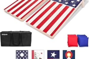 GoSports Bayrak Serisi Ahşap Cornhole Setleri – Amerikan Bayrağı veya Eyalet Bayraklarını Seçin – İki Düzenleme Boyutu 4 ft x 2 ft Tahta, 8 Armut Torba, Taşıma Çantası ve Kuralları İçerir — %37 İndirim | Amazon TR Fırsatı