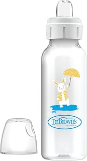 Dr. Brown's 8 oz/250 ml PP Dar Ağız + Sippy Biberon Bardak, Tavşan, Tekli Paket
