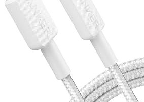 Anker 322 USB-C to Lightning Örgülü Kablo, 1.8 m, Beyaz – A81B6 — %30 İndirim | Amazon TR Fırsatı