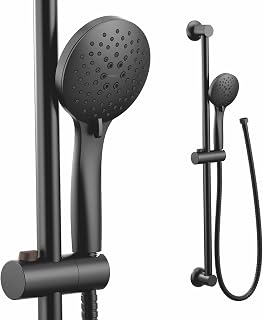 Moen 3558EPBL Eco-Performance 5-Function El Duşu 76,8 cm Sürgülü Bar ve 159,8 cm Hortum, Mat Siyah