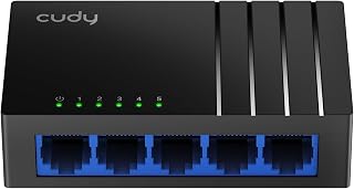 Cudy GS105D 5 Bağlantı Noktalı Gigabit Ethernet Ağ Anahtarı, Masaüstü Ethernet Splitter, Fansız, Tak ve Çalıştır Trafik Optimizasyonu