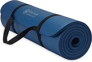 Gaiam Essentials, dicke Yogamatte, Fitness- und Trainingsmatte mit leicht zu verwendendem Yogamatten-Tragegurt, 183 cm L x 61 cm B x 1 cm dick — %34 İndirim | Amazon TR Fırsatı