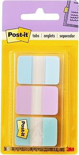 Post-it Dayanıklı Sekmeler, 36/paket, 24/kılıf, 1 inç Geniş, Gradyan Mavi, Pembe, Şeffaf (686-GRDNT), 36 Adet (1'li Paket)