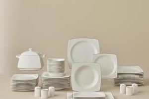 Karaca Talia Fine Cream 60 Parça 12 Kişilik Yemek Takımı Platin Kare — %35 İndirim | Amazon TR Fırsatı
