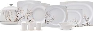 Karaca Autumn Cream 60 Parça Yemek Takımı Kare — %35 İndirim | Amazon TR Fırsatı
