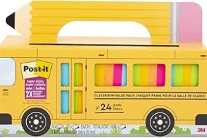 Post-it Süper Yapışkan Notlar Değer Paketi, 24 Ped, Kullanışlı Okul Otobüsü Taşıma ve Saklama Çantası, 2X Yapıştırma Gücü, 3×3 inç, Parlak Renkler (Turuncu, Pembe, Mavi, Yeşil, Sarı), Geri — %35 İndirim | Amazon TR Fırsatı