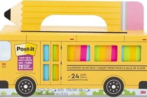 Post-it Süper Yapışkan Notlar Değer Paketi, 24 Ped, Kullanışlı Okul Otobüsü Taşıma ve Saklama Çantası, 2X Yapıştırma Gücü, 3×3 inç, Parlak Renkler (Turuncu, Pembe, Mavi, Yeşil, Sarı), Geri — %35 İndirim | Amazon TR Fırsatı