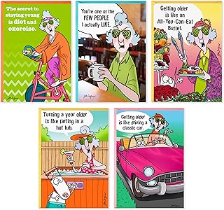 Hallmark Maxine Komik Doğum Günü Kartı Çeşitleri (Zarflı 5 Kart)
