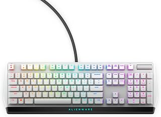 Alienware Yeni Düşük Profilli RGB Oyun Klavyesi AW510K Işık, Anahtar Başına Alienfx RGB Aydınlatma, Medya Kontrolleri ve USB Geçişi, Cherry MX Düşük Profilli Kırmızı Anahtarlar, Ay Işığı