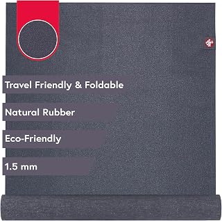 Manduka eko superlite yoga matı – 1,5 mm doğal kauçuk | katlanabilir ve seyahate uygun | yumuşak dokulu yüzey | çevre dostu