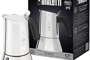 Bialetti – Venus: 10 Cups Ocak Üstü Espresso Pişirici – 460ml – Gümüş Renk – Paslanmaz Çelik Gövde – Patentli Güvenlik Valfi – Tüm Ocak Türleri İçin Uygundur (İndüksiyon Dahil) — %25 İndirim | Amazon TR Fırsatı