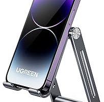 UGREEN cep telefonu standı, ayarlanabilir, alüminyum cep telefonu standı, masa için cep telefonu tutucu, cep telefonu tutucu, çalışma masası için, iPhone 14 13 Pro Max, Galaxy S23 Ultra S23+ S23, Huawei 17,9 inç’e kadar (gri) — %36 İndirim | Amazon TR Fırsatı