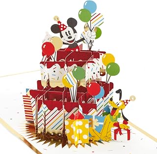 Hallmark İmza Kağıt Wonder Pop Up Doğum Günü Kartı (Disney Mickey Mouse ve Arkadaşları)