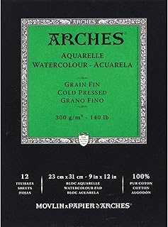 Canson Arches Suluboya Defteri, 23 X 31Cm, 12 Sayfa, 300Gr