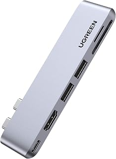 Ugreen Macbook Pro Air İçin Thunderbolt 3 Type-C HDMI USB 3.0 TF SD Kart Okuyucu Hub Adaptör