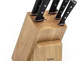 Tefal Ice Force Ahşap Bloklu 6 Parça Bıçak Seti — %20 İndirim | Amazon TR Fırsatı