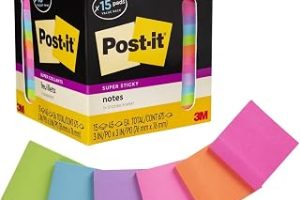 Post-it Süper Yapışkan Notlar, Çeşitli Parlak Renkler, 7,62 x 7,62 cm, 15 Ped/Paket, 45 Yaprak/Ped, 2 x Yapıştırma Gücü, Geri Dönüştürülebilir (654-15SSCP), Çok Renkli — %35 İndirim | Amazon TR Fırsatı