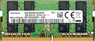 Samsung 16 GB DDR4 3200 MHz SODIMM PC4-25600 CL22 2Rx8 1.2 V 260pin SO-DIMM dizüstü bilgisayar dizüstü bilgisayar RAM hafıza modülü M471A2K43DB1-CWE