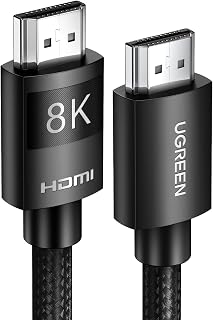 UGREEN 8K HDMI 2.1 Kablo 3D eARC HDCP 2.2/2.3 PC için PS5/PS4 Soundbar HDTV(1m)