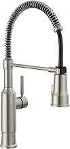 Delta Faucet Theodora Pull Down Püskürtücülü Mutfak Bataryası, Ticari Mutfak Lavabo Bataryası, Mutfak Lavabo Muslukları, Manyetik Yerleştirme Püskürtme Kafası, SpotShield Paslanmaz 18804Z-SP-DST