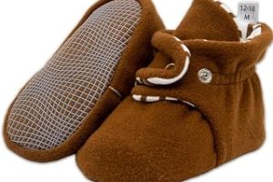 Bebek Patiği Polar, Kaydırmaz Taban, Pamuklu Yenidoğan Pandufu Ev Kreş Ayakkabı, Bebek Ayakkabısı, Organik Pamuk İç Astar Bebek Patik — %30 İndirim | Amazon TR Fırsatı