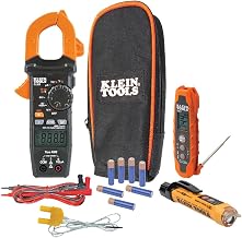 Klein Tools HVAC Testi için CL320KIT HVAC Kiti; Dijital Kelepçe Metre, Temassız Gerilim Test Cihazı ve Kızılötesi/Prob Termometresi