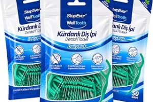 StopEver Well Tooth Kürdanlı Diş İpi 3’lü Paket | Nane Aromalı | 150 Adet (3 x 50) | Diş Arası Temizliği, Ağız Hijyeni ve Günlük Kullanım için İdeal — %66 İndirim | Amazon TR Fırsatı