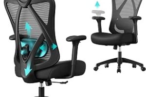 SONGMICS Ofis Sandalyesi, Ergonomik Çalışma Masası Sandalyesi, Bilgisayar Sandalyesi, File Sandalye, Ayarlanabilir Bel Desteği ve Baş Desteği, 150 Kg’a Kadar Taşıma Kapasitesi, Yüksekliği — %28 İndirim | Amazon TR Fırsatı