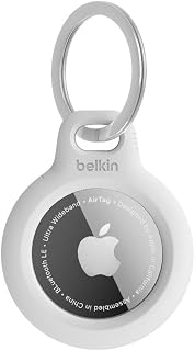 Belkin AirTag için Anahtarlıklı Kılıf - Beyaz