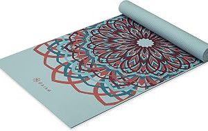 Gaiam Yoga matı, birinci sınıf baskı, ekstra kalın, kaymaz antrenman ve fitness matı, her türlü yoga, pilates ve zemin antrenmanı için, Santorini, 6 mm x 61 cm x 6 mm — %26 İndirim | Amazon TR Fırsatı
