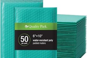 Quality Park Hava yastıklı kargo çantaları, su geçirmez, mavi yeşil, poli dolgulu zarf, çıkarılabilir kilit, kutu başına 50 adet (QUA85857) — %35 İndirim | Amazon TR Fırsatı